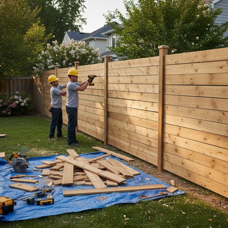 Privacy Fence Gate Repair detail