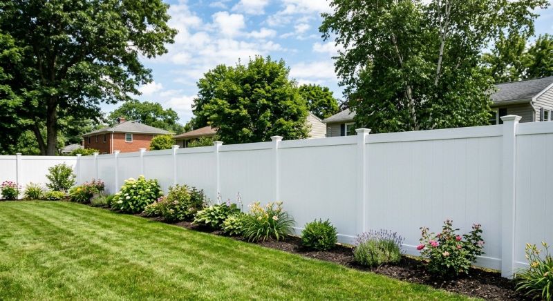 Vinyl Fence Installation project example