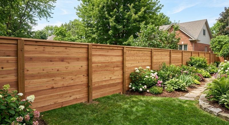 Wood Fence Installation project example